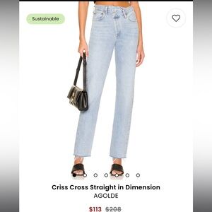Agolde cross jeans size 29, never worn.